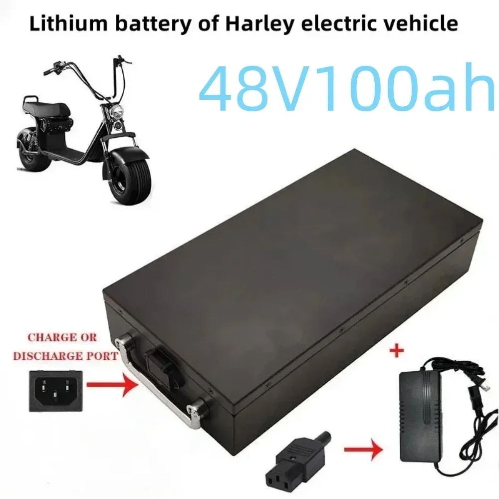 Air transport New Full Capacity Power 18650 Lithium Battery 48V20ah-100ah Lithium Battery Pack Suitable for 250-2000W+ Charger