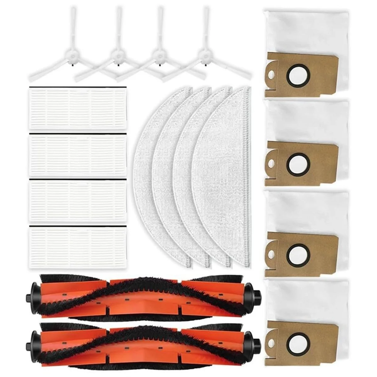 Для робота-пылесоса Lydsto R1/R1A/R1 Pro/S1, основная боковая щетка, фильтр Hepa, тканевые запасные части для швабры