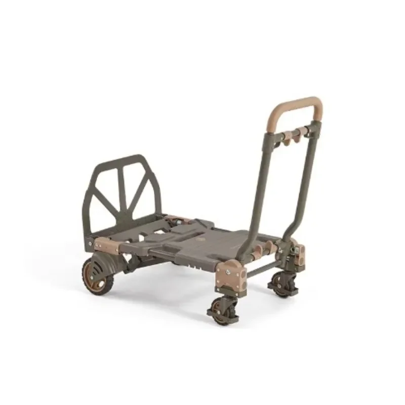 2-in-1 trolley outdoor folding camp car express trailer