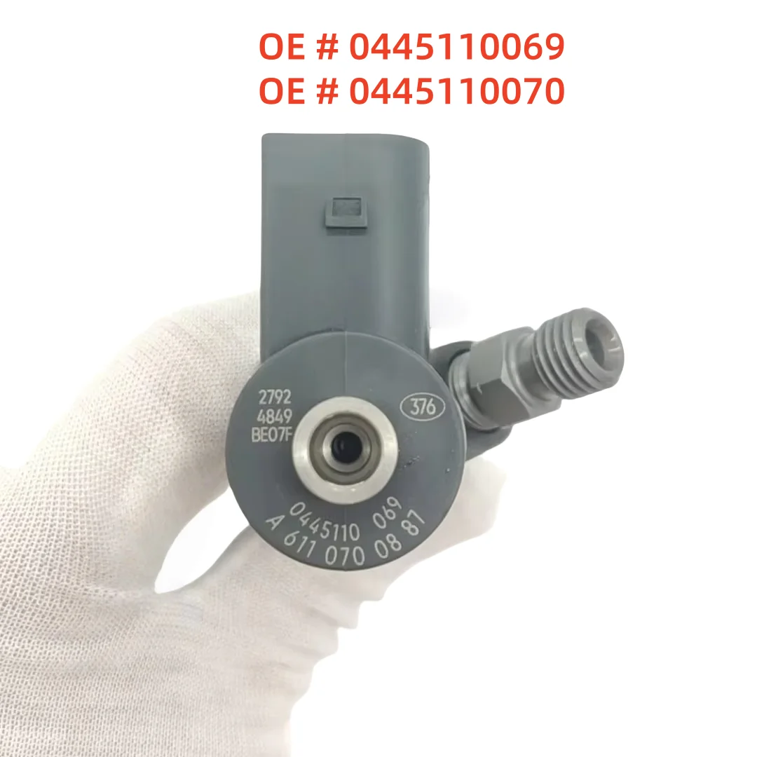 

0445110070 0445110069 A6110700887 Diesel Fuel Injector for Bosch Mercedes-Benz Sprinter Vito V-Class 2.2 2.7 CDI 638