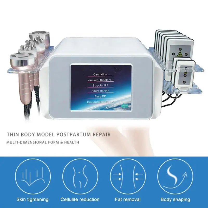 

2023 Newest 40K Cavitation Machine Liposuction Vacuum Lipo Slimming Skin Care Equipment