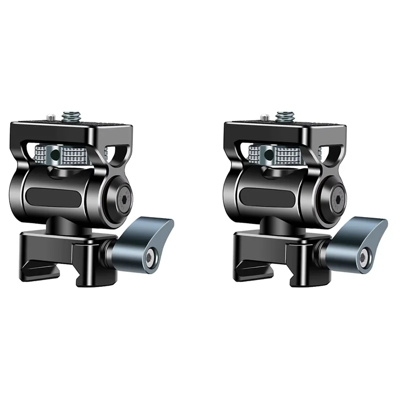 BTLIFE-2X Universal Nato Clamp Quick Release Camera Field Monitor Mount Holder 360 Rotation 180° Tilt For DJI RS