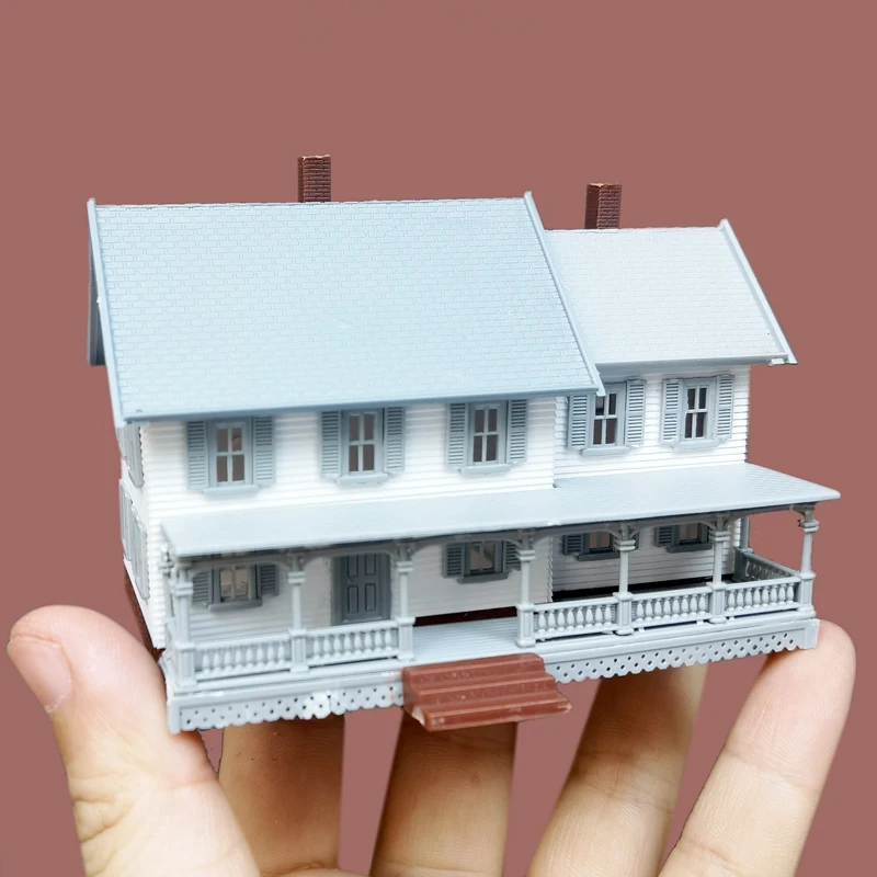 1/160 N scale European-style house residential model house building scale kit model train Railway layout