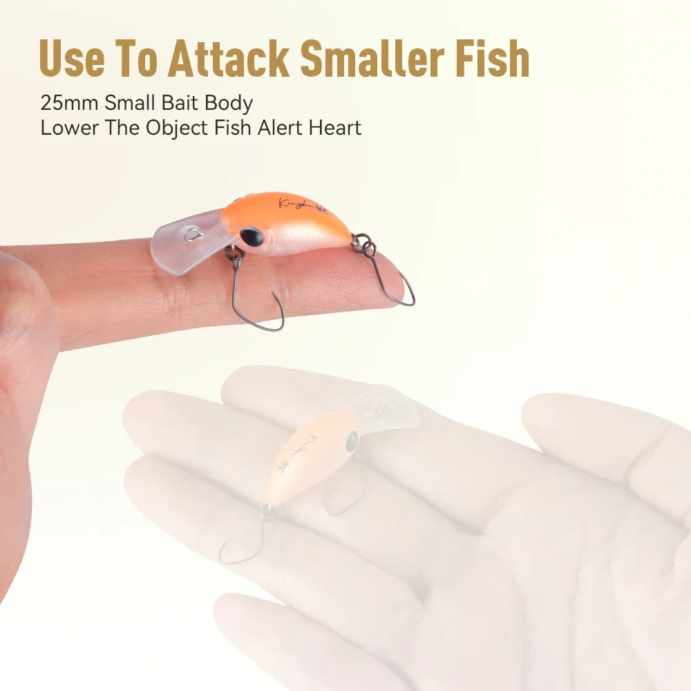 Kingdom Fishing Lure Micro Expert Minnow 1,5 g 3,2 g 25 mm 32 mm Topwater Künstlicher harter Kurbelköder Wobbler Barsch Forellenköder