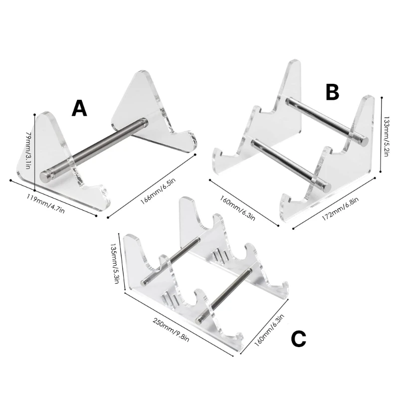 Dropship 3-laags display-toetsenbordhouder Transparant acryl toetsenbordstandaard voor computer