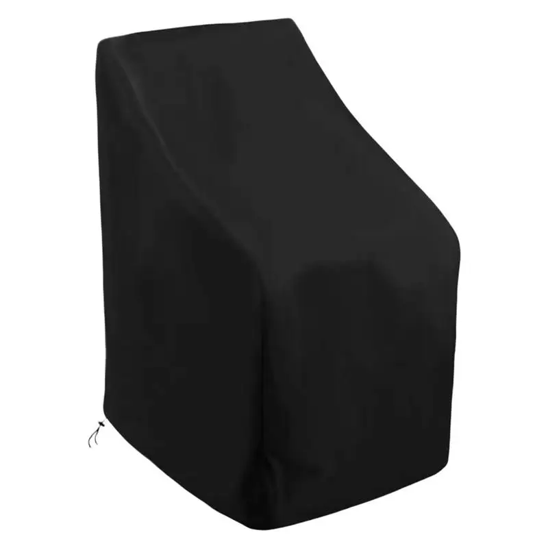 Outdoor Chair Covers Waterproof 210D Oxford Outdoor Stackable Chair Covers With Drawstring Weatherproof Winter Lawn Furniture