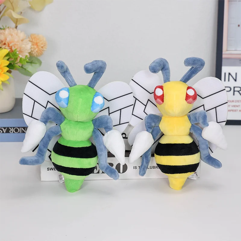 18cm Pokemon Plush Toys Shiny Beedrill Stuffed Toy Cuddly Bee Soft Doll Xmas Gift