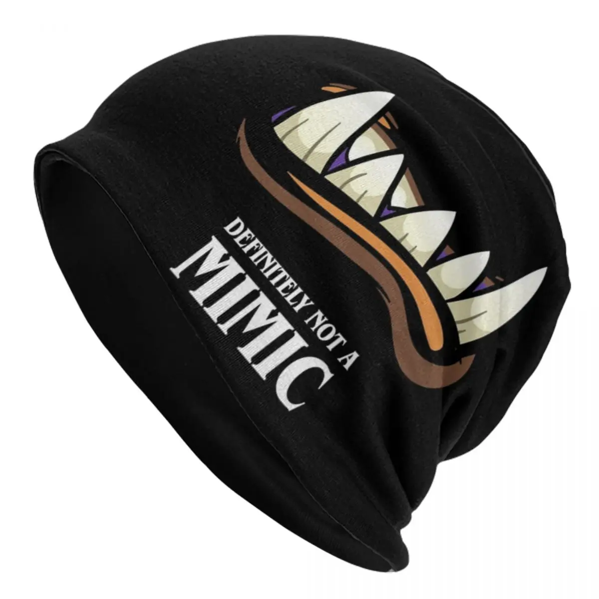 Definitely Not A Mimic Warm Knitted Cap Hip Hop Bonnet Hat Autumn Winter Outdoor Beanies Hats for Unisex Adult