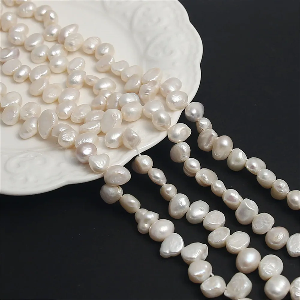 Esiyni 100%Natural Freshwater Pearl Simple Baroque Loose Beads for DIY Jewelry Necklace Bracelet Bead Bohemian Style Accessories