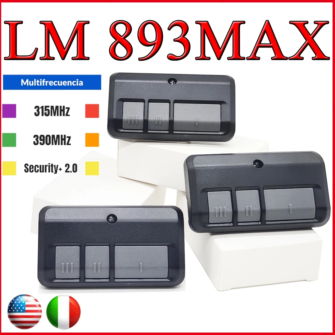 

893Max Universal Remote Control Garage Door Opener For 893LM 891LM 81LM 82LM 83LM 84LM 91LM 92LM 94LM 96LM