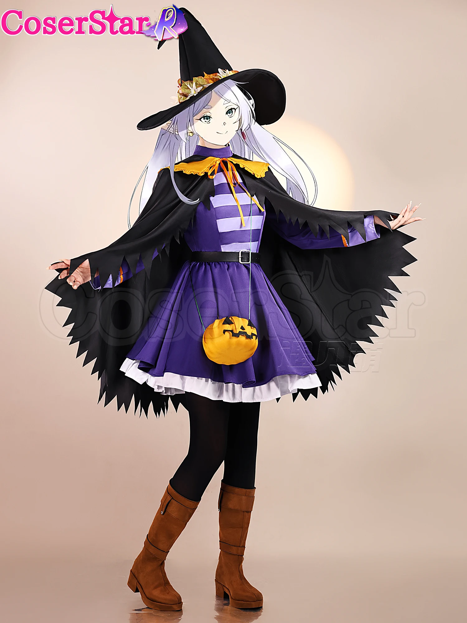 CoserStar-R Frieren Beyond Journey's End Frieren Fern Cosplay Costume Dress Women Carnival Halloween Role Play Outfit