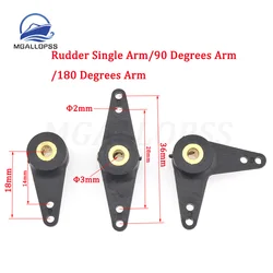 MGALLOPSS Nylonowe ramię kierownicy / ramię 180 stopni / ramię 90 stopni do plastikowego steru RC Akcesoria do łodzi 1 szt.