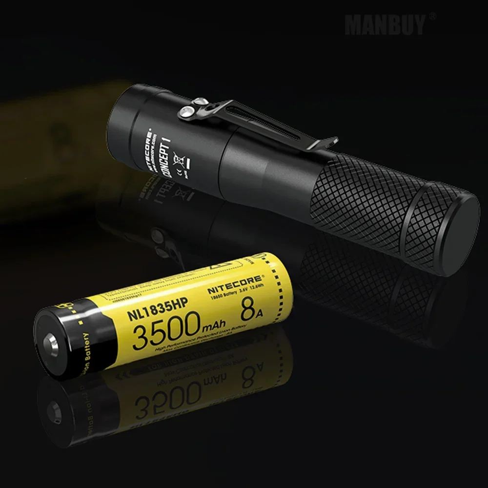 Nitecore-Batterie bouton NL1835HP, haute performance, 18650 mAh, 3500 V, 12,6 Wh, 8A protégé, Ion Eddie, transformateurs de vidange, meilleures