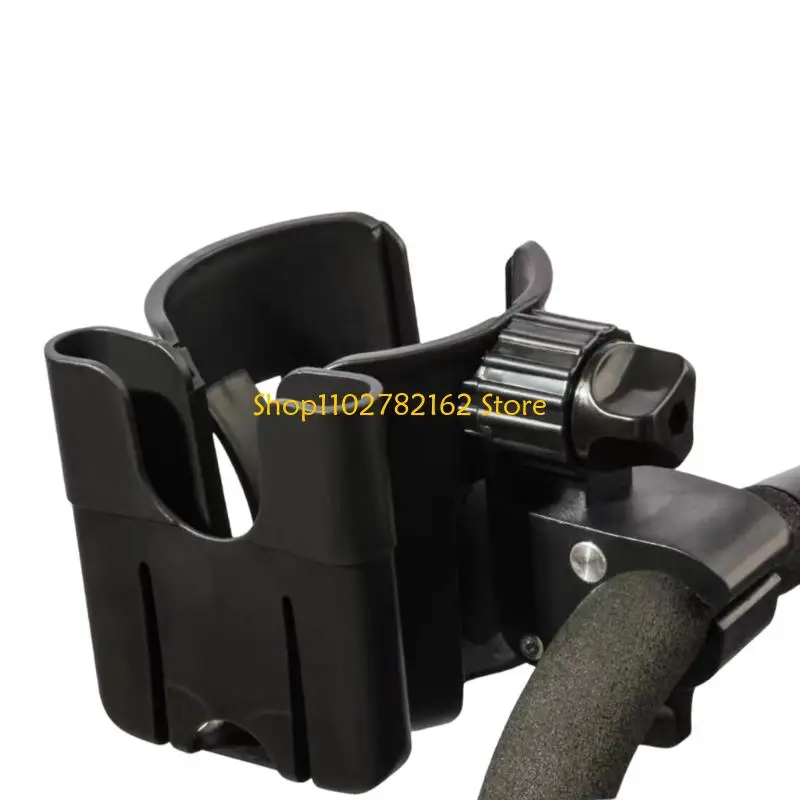 547B Universal Stroller Cup Holder And Phone Mount For Baby Carriages With Anti Slip Clamp Fit Most Round And Flat Tubes