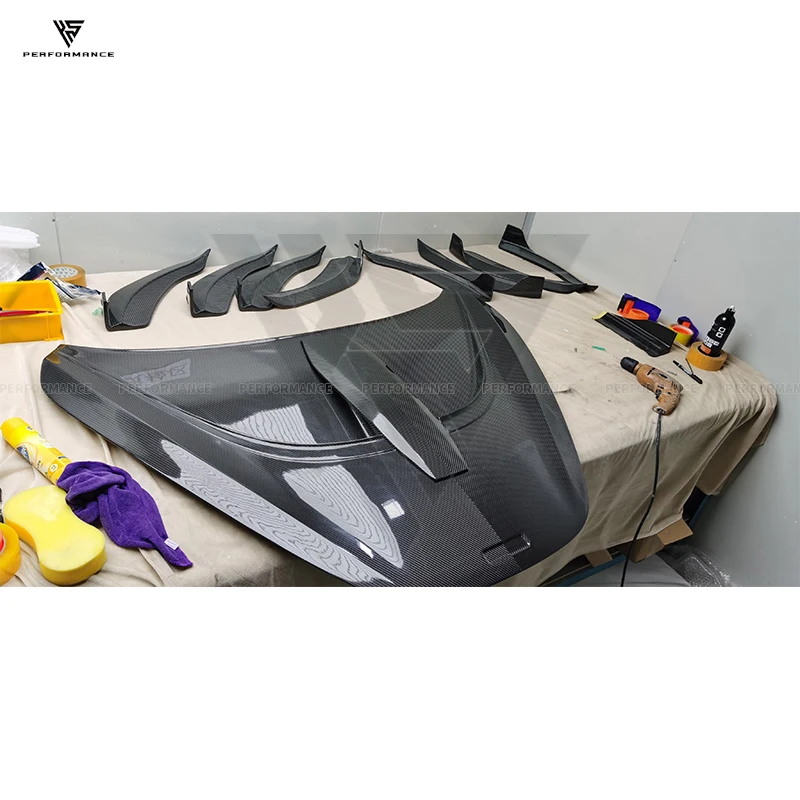 

Novit Style Dry Full Carbon Fiber Car Parts Bonnet Hood For Mclaren 720S 2015-2018 Carbon Front Hood