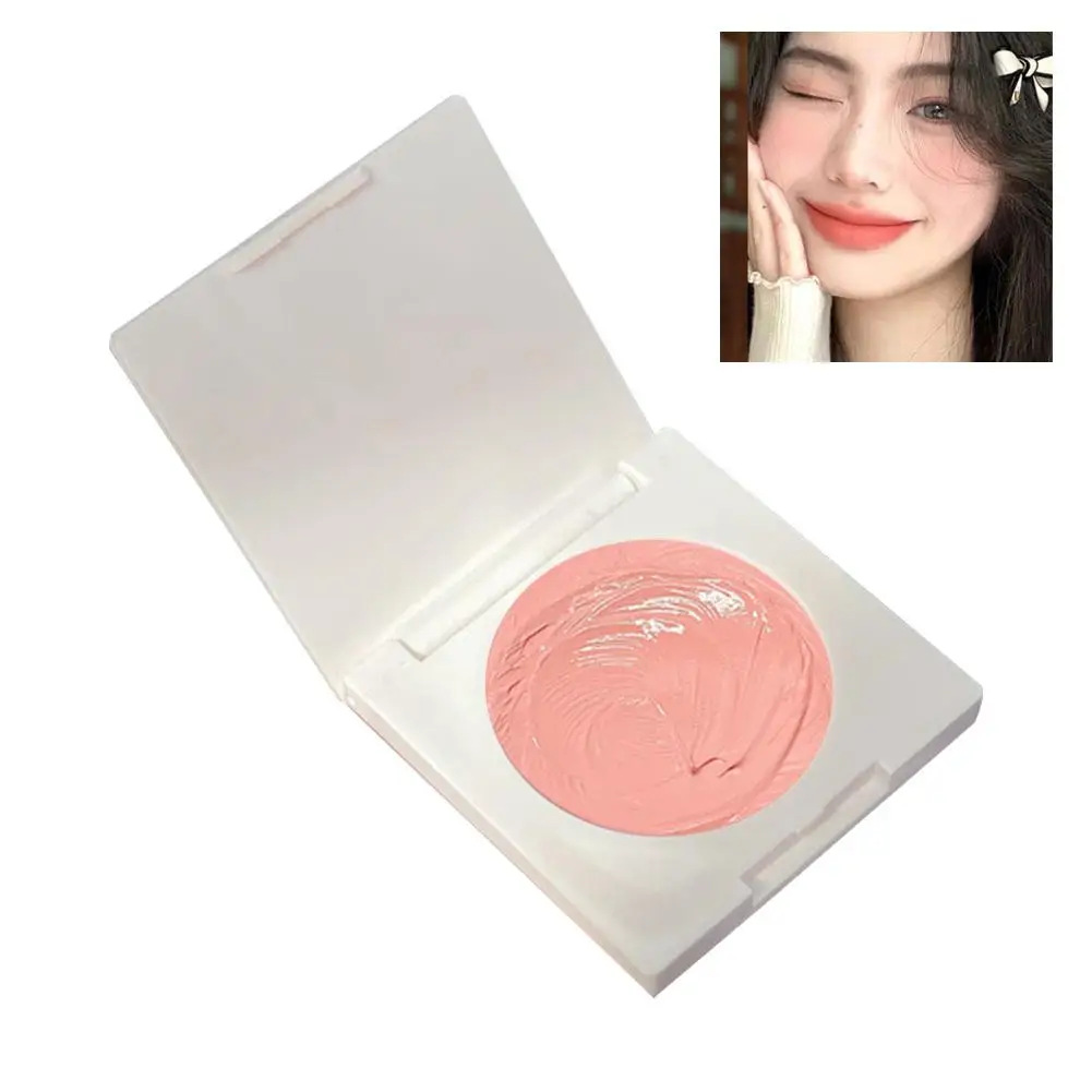 Milch creme Gesicht Make-up Rouge natürliche glatte pflegende Wange kosmetische dauerhafte Traube lila Schlamm erröten pigmentierte Rouge Gel u2t8