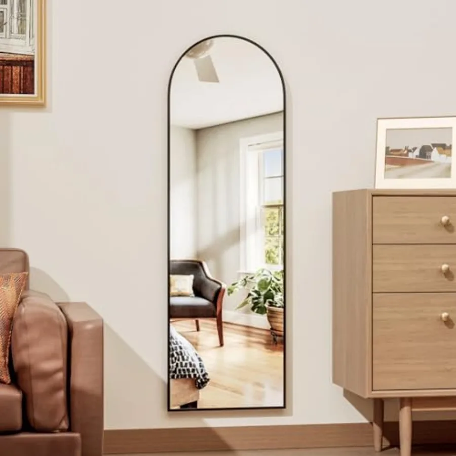 

Full Length Door Mirror, Wall Mounted Wall Mirrors, 50"X16" Arched Behind Door/Full Length Mirror for Use in Living Rooms, Room