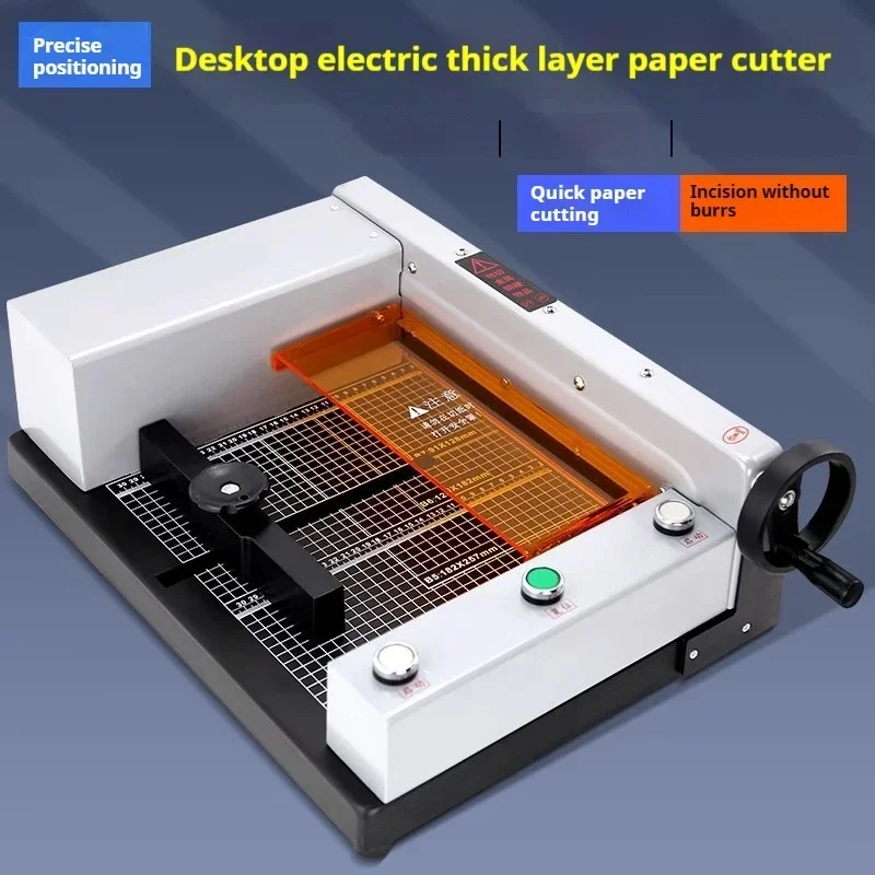 Fully Automatic Desktop Paper Cutter Electric A4 Thick Layer Heavy Card Cutter Office Photo Board Self-adhesive Equipment
