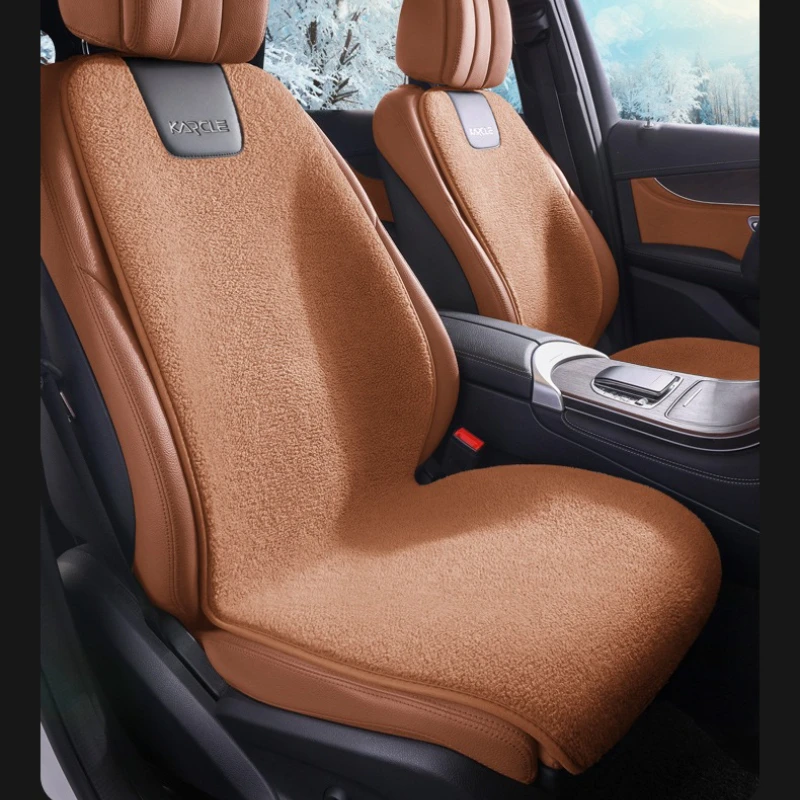 

12-24v Soft Plush Heated Car Seat Cover Fast Car Seat Heater Nickle Wire Car Heating Seat Cover Protector 3 Modes Smart Switch