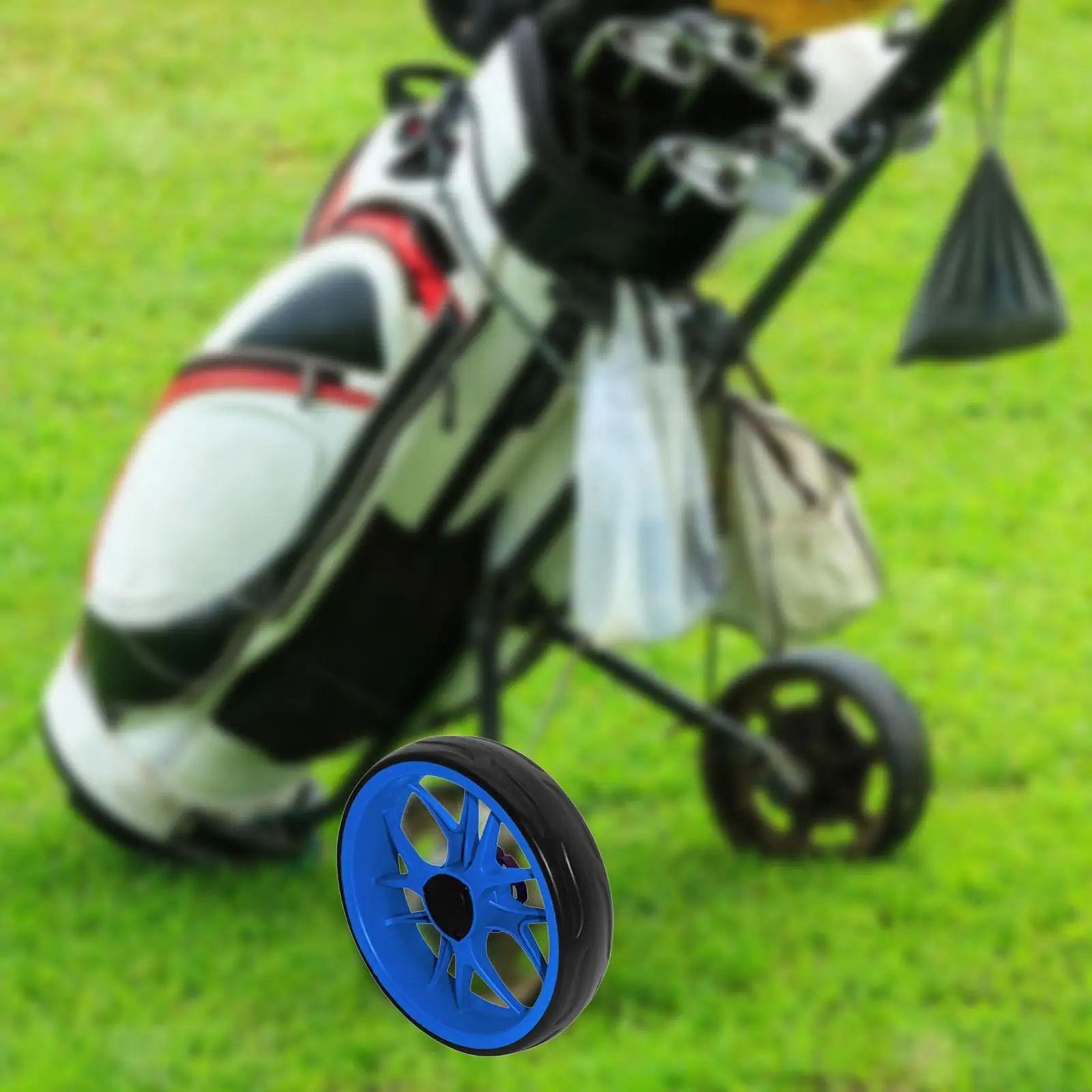Golf Trolley Wheel Replacement EVA Foam Folding Tire for Golf Sport Accessories Cart Bag Golf Organizer