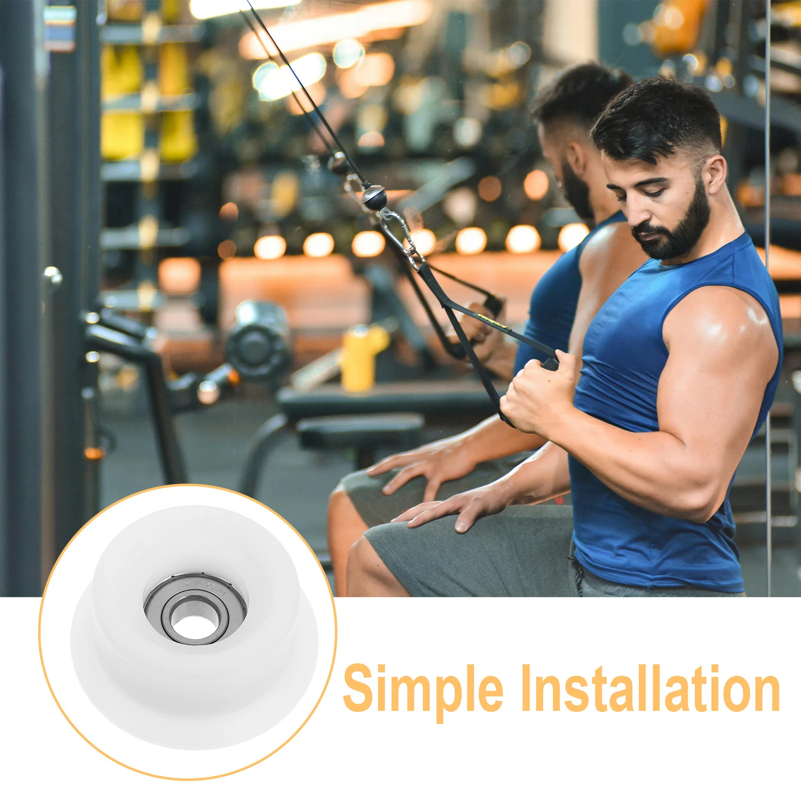 

Rowing Machine Axle Bearing Stainless Steel Durable Smooth Operation Easy Installation Compatible Various Models Replacement