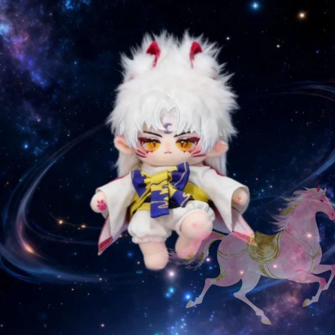 

Мягкая игрушка-подушка Инуяша 20 см, кукла для переодевания, хлопковое тело, красивая косплей-фигурка, подарок на день рождения