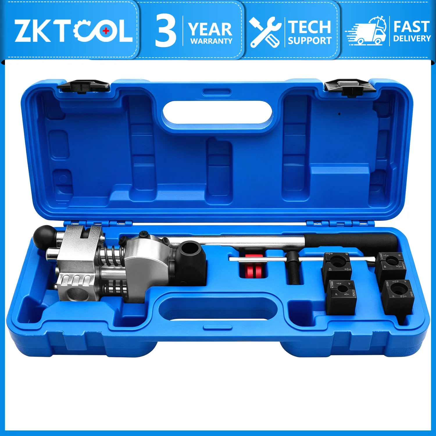 45° Brake Line Flaring Tool Kit Double Single Bubble Flare Die For 3/16 to 3/8 Inch Copper Tube Automotive Repair Tools