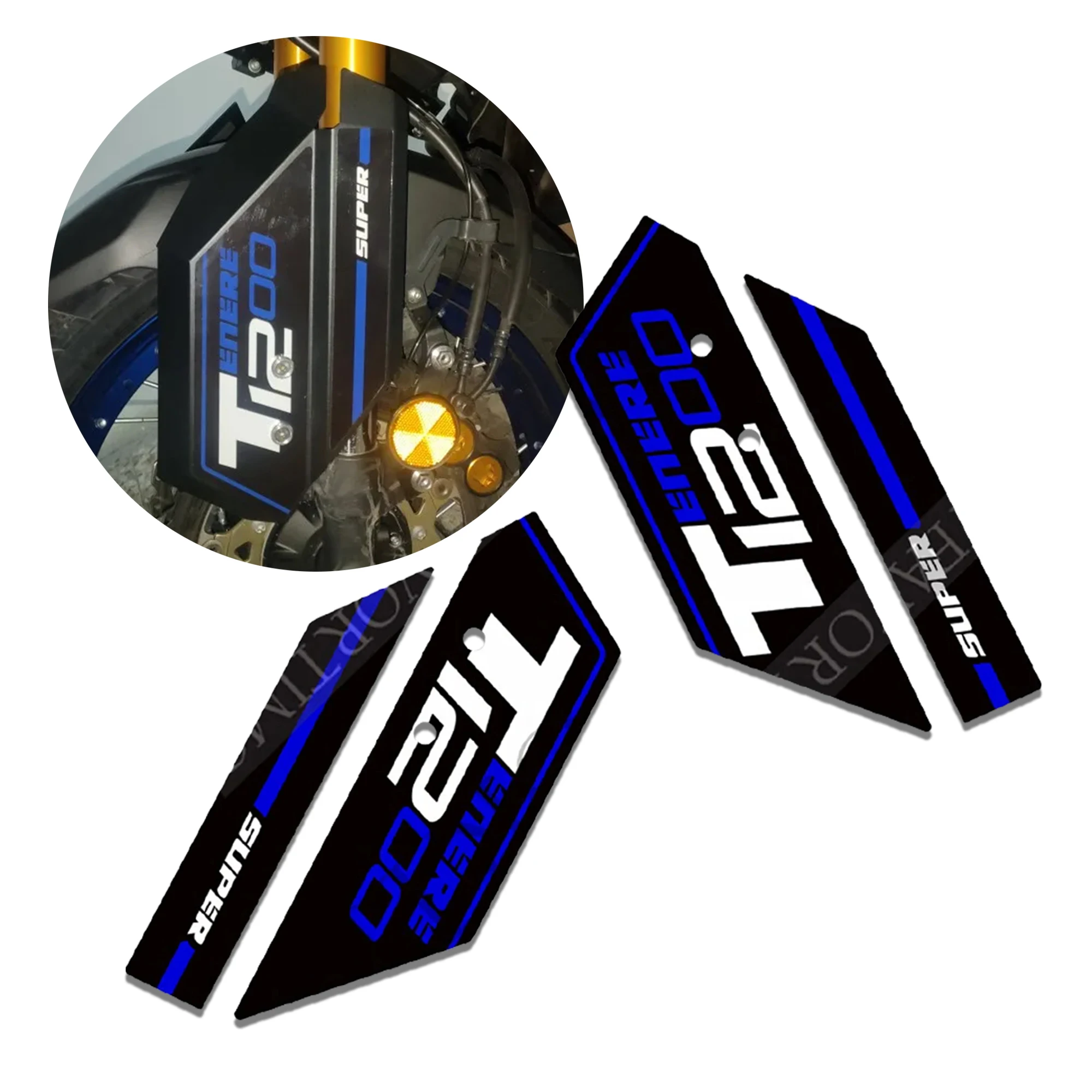 

Fit Yamaha Super Tenere XT1200Z / ES XTZ 1200 XT 2010-2021 Motorcycle Front Fork Guards Protector and Decals stickers adhesive