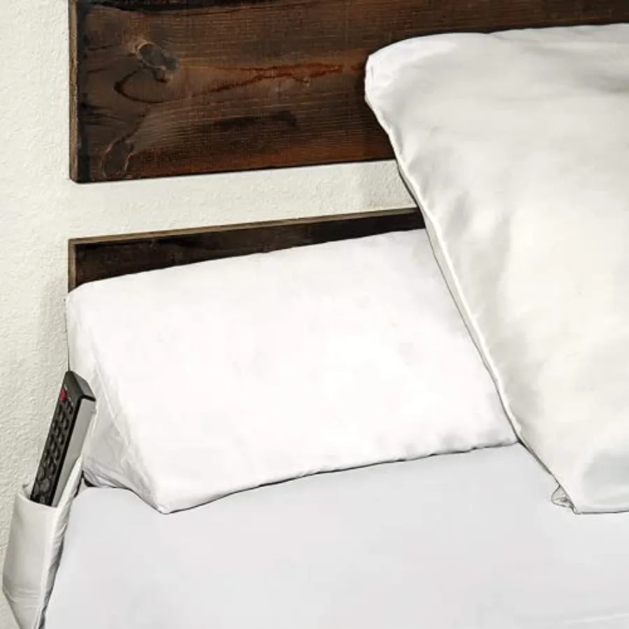 SnugStop The Original Bed Wedge Gap Filler Between Your Headboard and Mattress Triangle Pillow Wedge Headboard Gap Filler Anti-