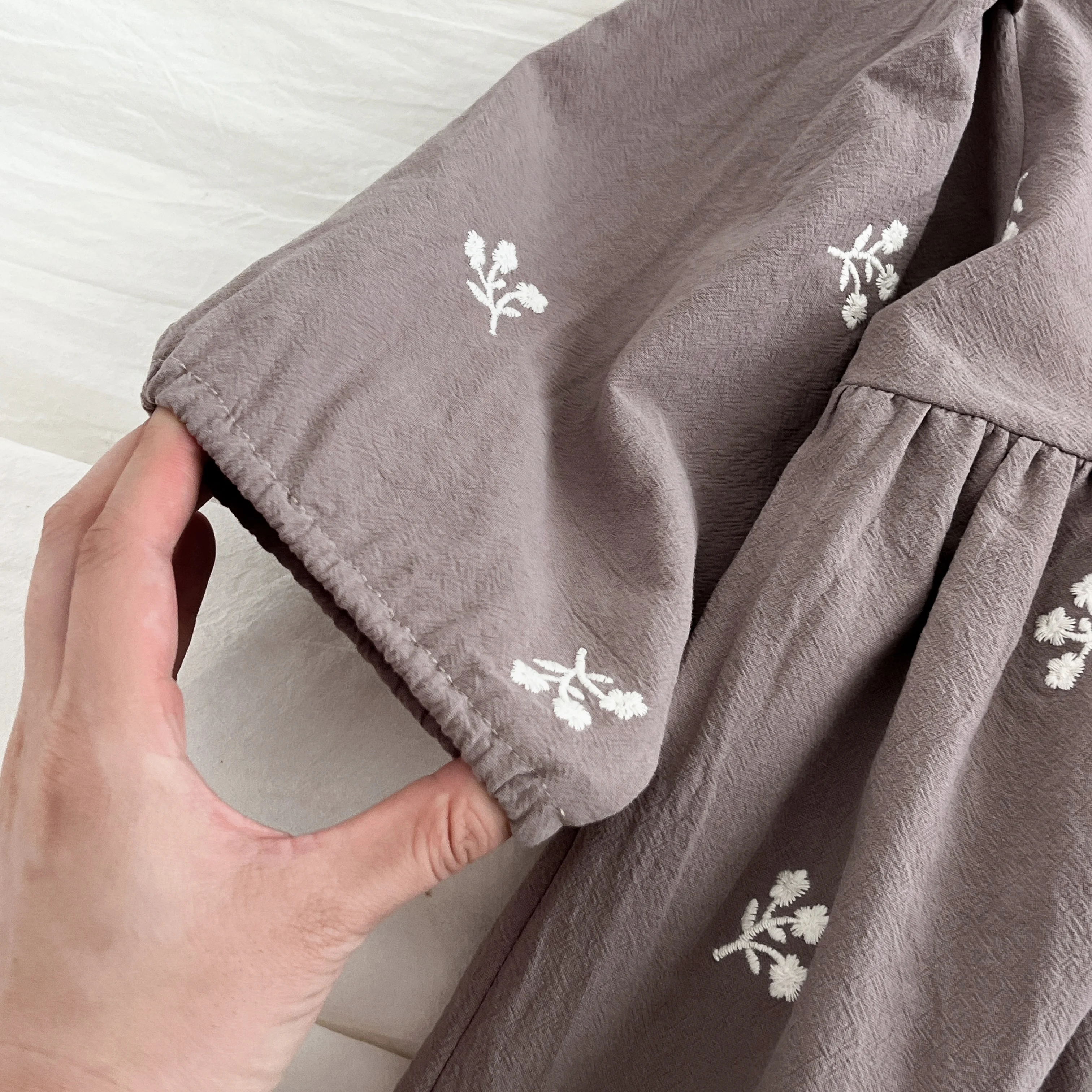 2-7Yrs Casual Neue Blumenmädchenkleider Kinder Mädchen Kleid Floral Kinder Kleidung Herbst Baumwolle Stickerei Baby Mädchen Prinzessin Kleid – Detail 12