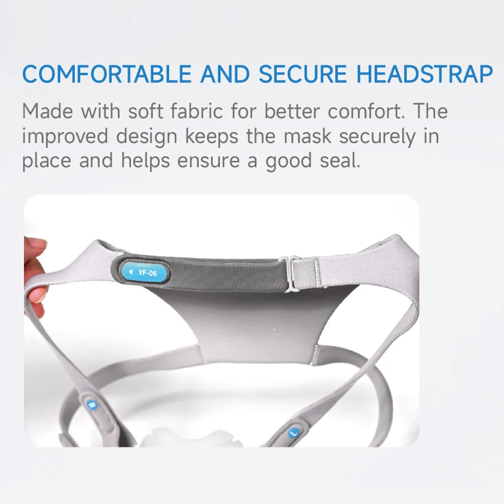 Yuwell YF-06 Cpap Mask with Headgear Full Mask Auto CPAP APAP BIPAP For Medical Air Breathing Machine Sleep Apnea Anti Snoring