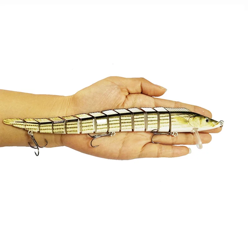

2pcs 47g Long Hairtail Sinking Wobblers Fishing Lures Multi Jointed Swimbait Hard Bait Fishing Tackle for Bass Isca Crankbait