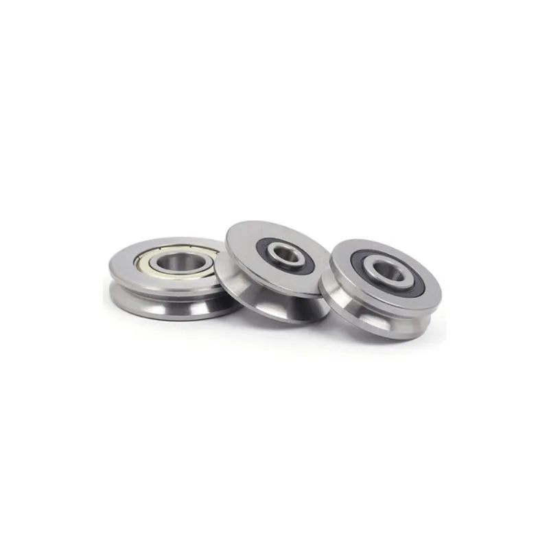 10PCS Wire Guide Track V-groove Miniature Bearing V623 V624ZZ U623ZZ U624ZZ U604ZZ U Groove V Over Line Pulley