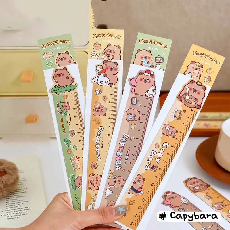 60pcs-lot-kawaii-capybara-magnetic-ruler-cute-bookmark-measuring-drawing-tool-promotional-gift-school-supplies