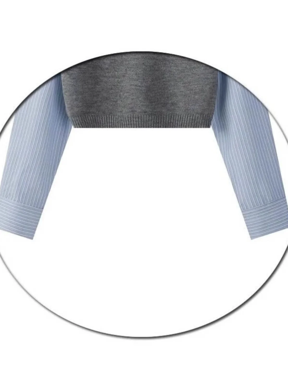 

Spring New Sle Korean College Wind Blue Striped Long Sve irt + Knitted Vest Two-Piece Set ort Top Women's Faion