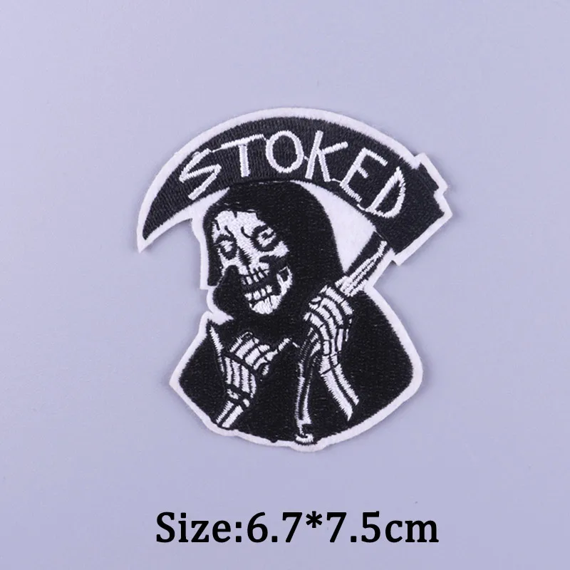 Van Gogh Stickerei Patches Für Kleidung Jesus Kreuz Patch Aufkleber DIY Eisen Auf Patches Für Kleidung Brief Punk Abzeichen Applique – Detail 28
