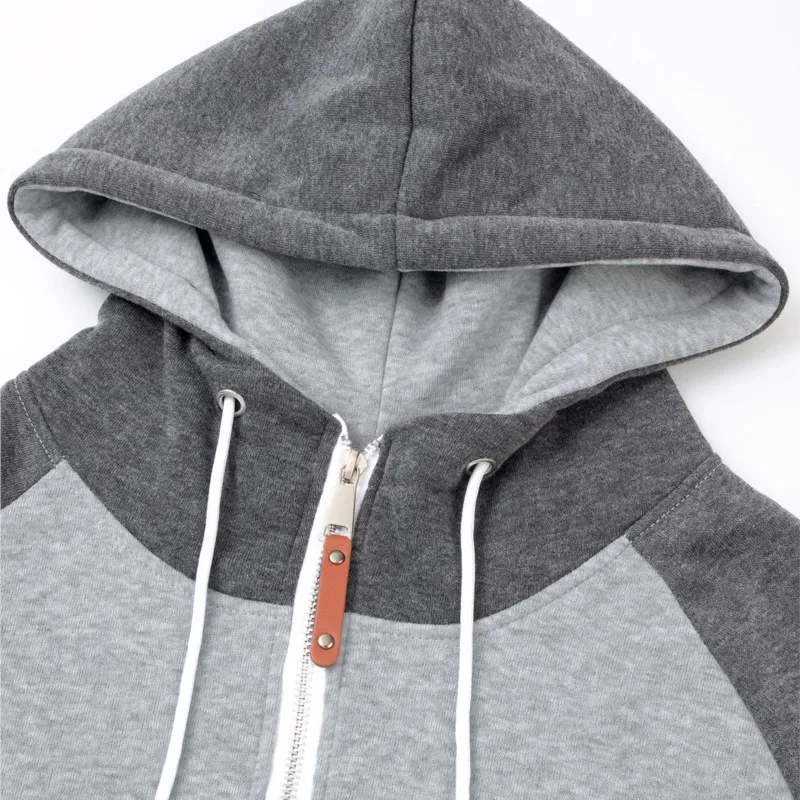 Automne hiver nouveaux sweats à capuche pour homme vêtements mode décontracté velours chaud fermeture éclair à capuche pull en plein air course sweat à capuche