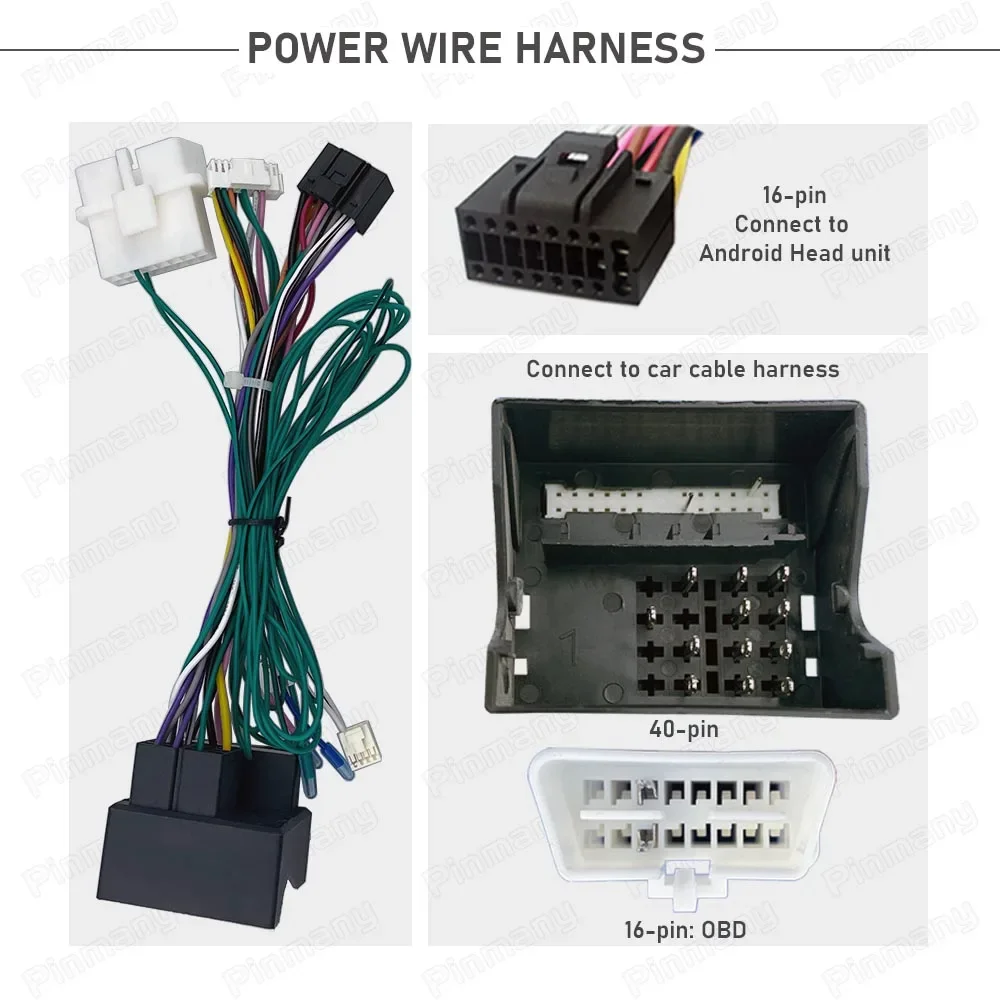 Car Radio Cable Adapter Android Head Unit Power Wire Harness Connector CANBus Decoder FDC11 for Ford Mondeo 2007~2013