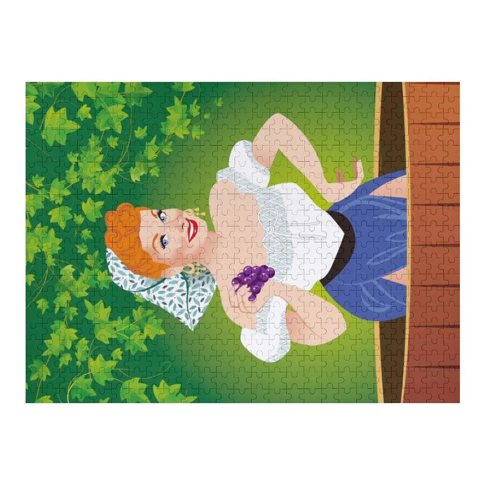 Traubenstomping-Puzzle, personalisierte Geschenke, Weihnachtsspielzeug, individuelles Holzgeschenk, Holzpuzzle für Erwachsene