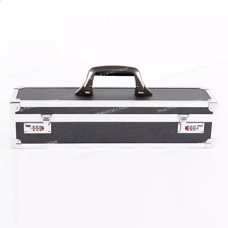 Professional tool storage box, aluminum alloy toolbox, multi-functional aluminum password lock toolbox