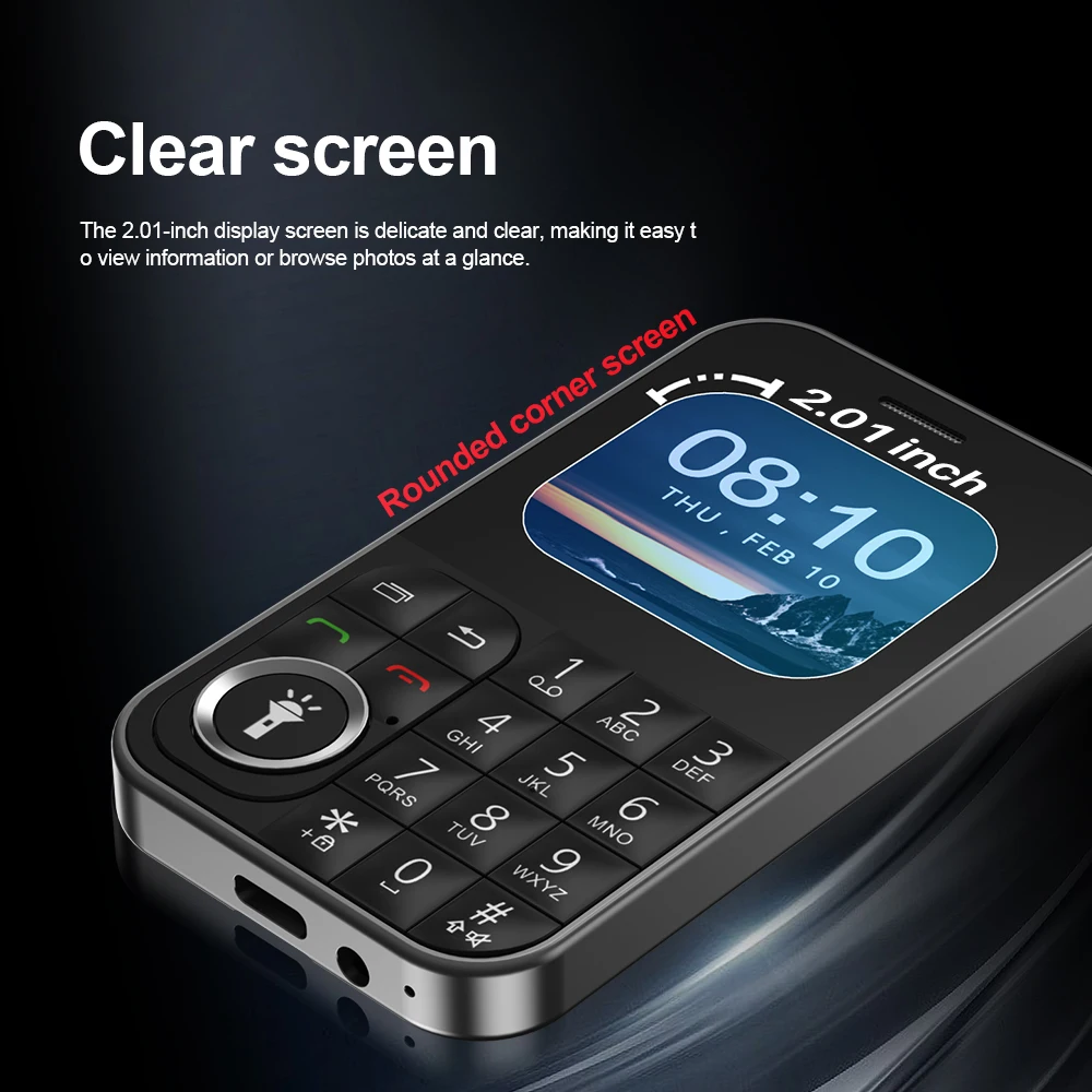 SERVO V9 Card Style Mobile Phone 2G GSM Magic Voice Blacklist Speed Dial FM Radio MP3 Dual SIM Standby Button Small Cellphones