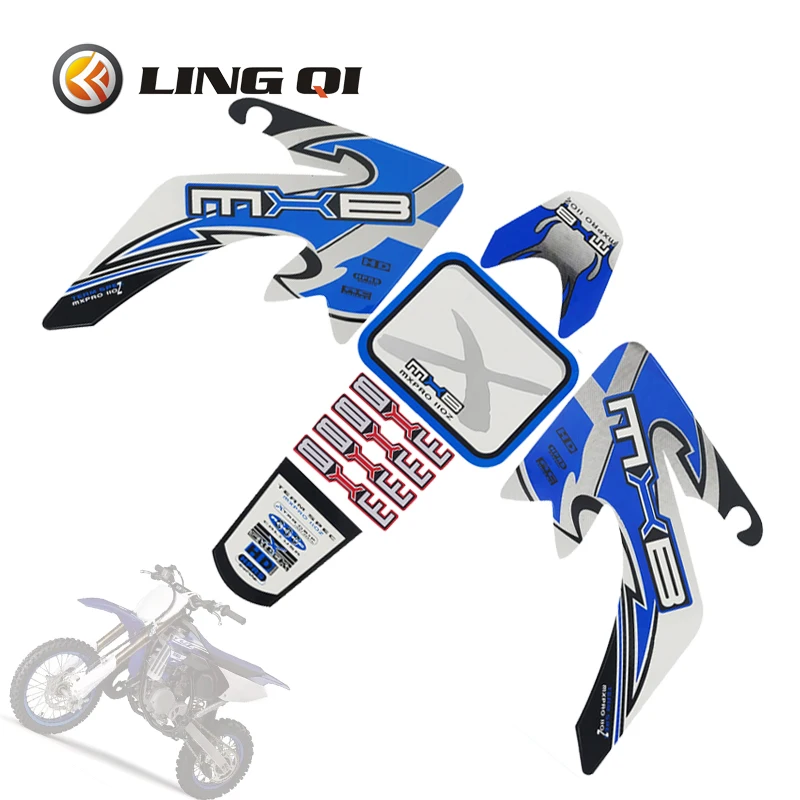 LINGQI RACING Applique adesivi per auto sono adatti per CRF50 Small Eagle moto colore brillante molti stili possono essere abbinati liberamente