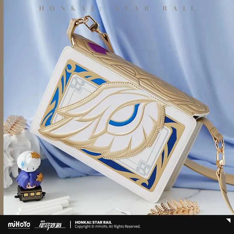 [Genuine] miHoYo Dr. Ratio Bag Honkai Star Rail Dr. Ratio Theme Book bag Shoulder Bag Cosplay Anime Backpack Accessory Xmas Gift 5