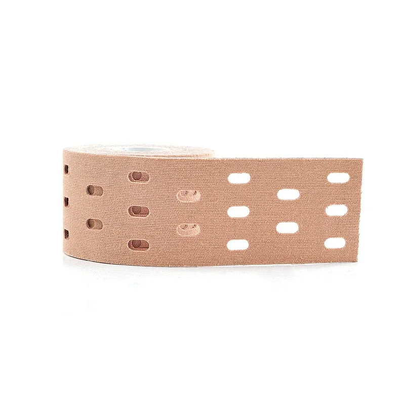 

Perforated Adhesive kinesiology tape Elastic Latex Breathable Athletic Body Tapes Muscle Pain Tape Pain Relief Fitness Tape
