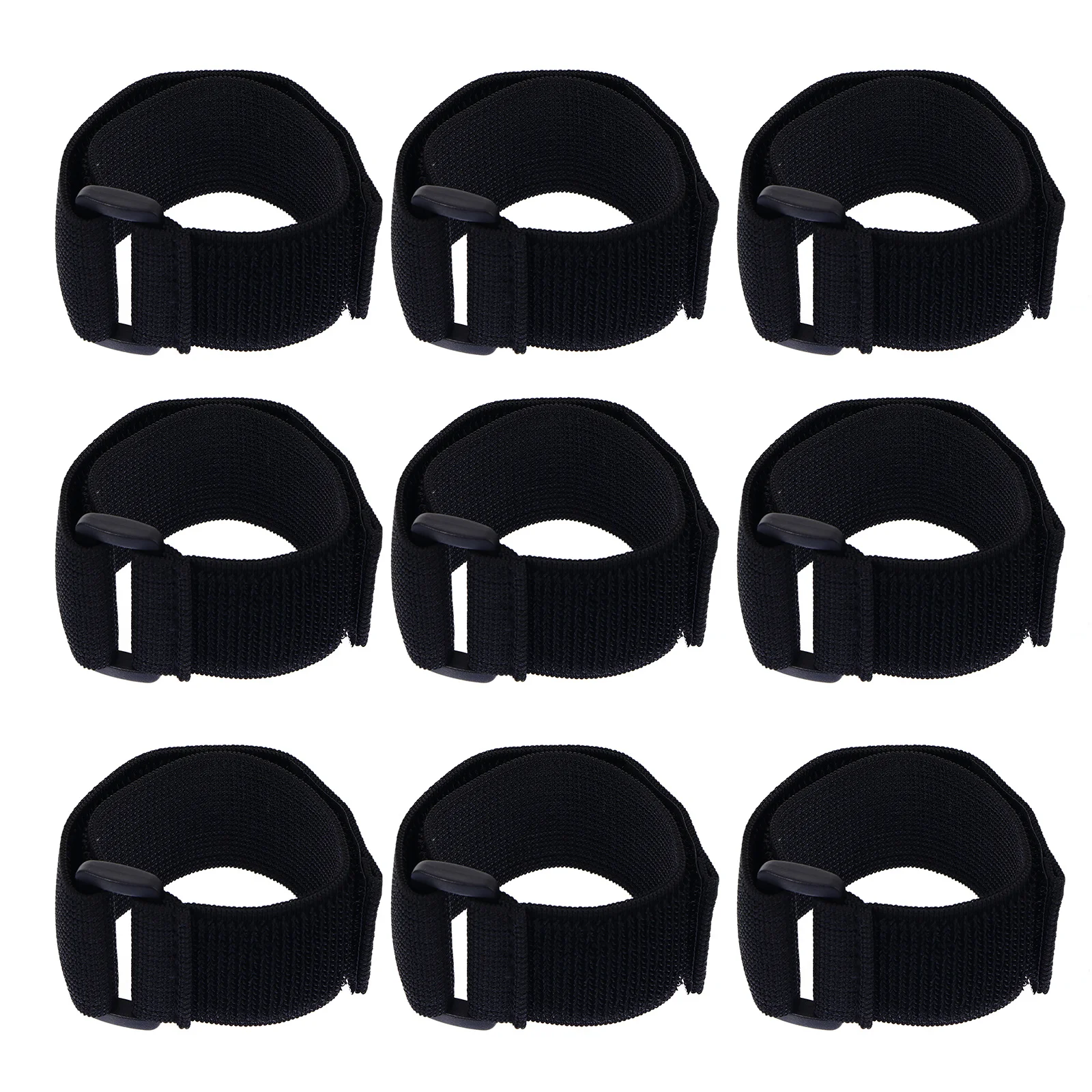 

10Pcs Waterproof Bag Arm Strap Heavy Duty Hook and Loop Strap with High Viscosity Adhesive for Outdoor Gear Fixing Elastic Belt