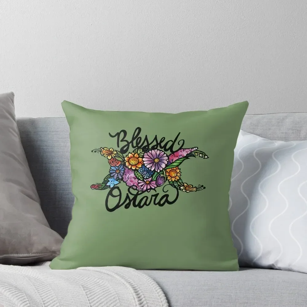 

Blessed Ostara Throw Throw Pillow Pillow Case Christmas Cushion Covers For Living Room luxury covers pillow