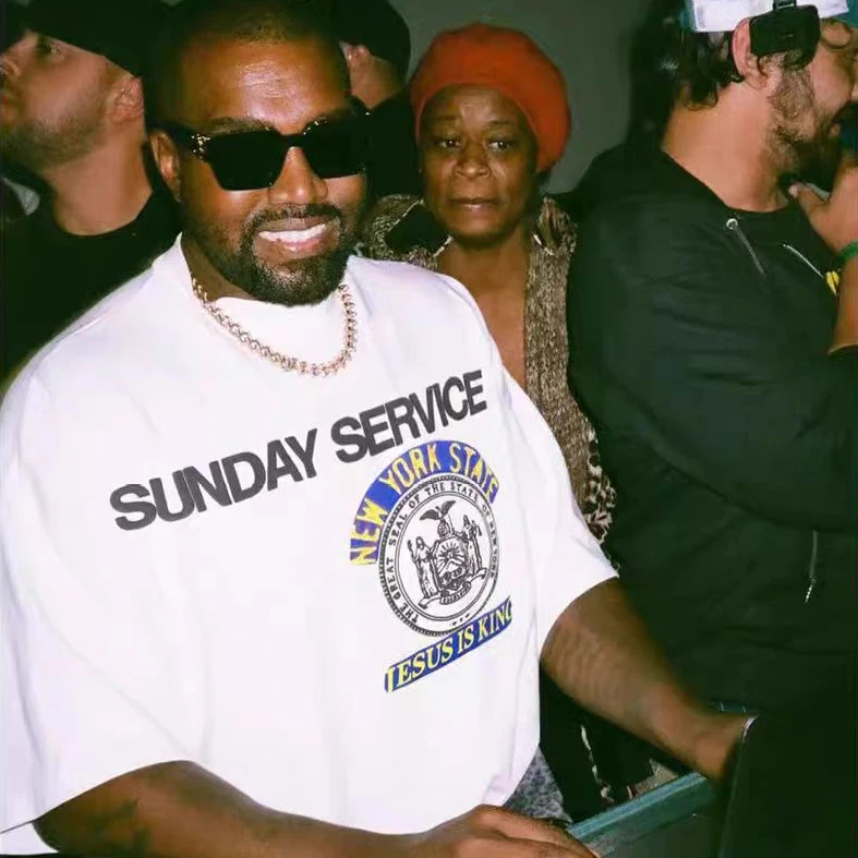 Image of 25SS Sommer Neue Kanye West Kurzarm Amerikanischen Retro Trend CPFM T-shirt Männer Frauen