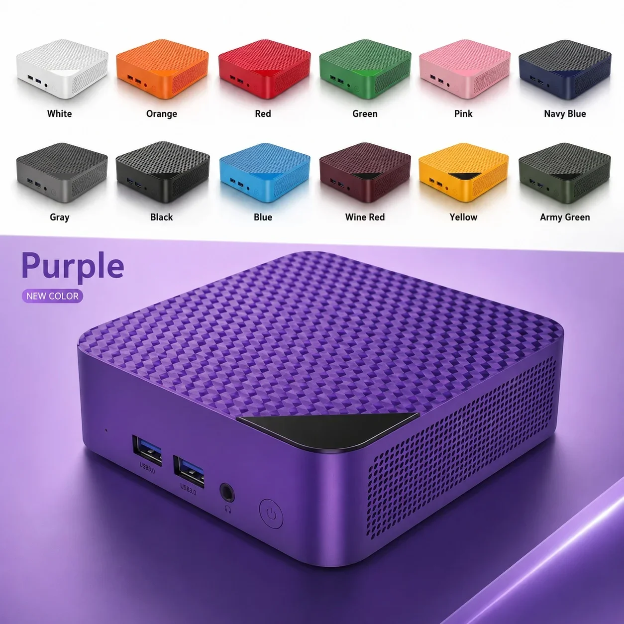 2026 New Mini PC Intel Core N150 Compact Mini Laptop 16GB RAM 13 Colors HD WiFi6 BT5.2 Multifunctional Daily Notebook Gaming PC