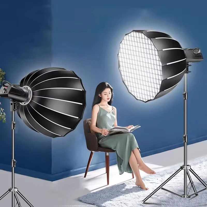 Professional Studio Lighting Kit 100W LED Video Light 70cm Softbox 2.5m Tripod for Photography, Live Streaming