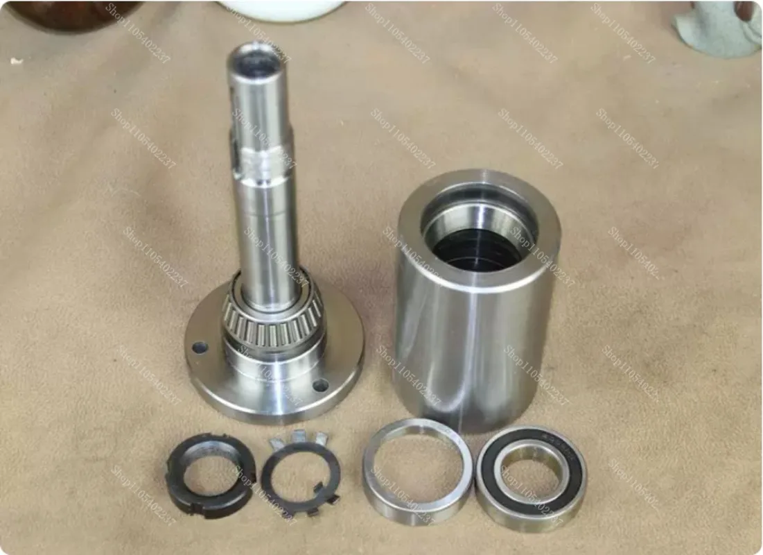 High Strength Mini Lathe Headstock Assembly With Flange Plate,Tapered Bearing Spindle Unit Without Chuck For Bench Turning